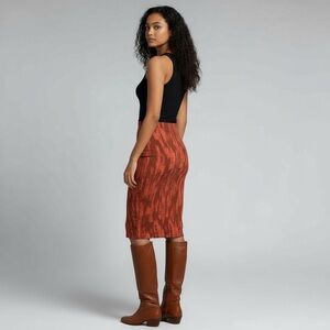 Zara Terracotta Earthy Pencil Skirt Size Medium